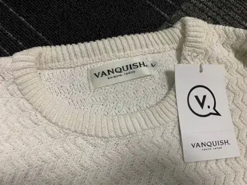 미사용 새상품 VANQUISH 코튼 100% 니트 스웨터 L
