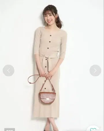 리랜드쳐 6분 소매 프론트 버튼 리브 니트 업