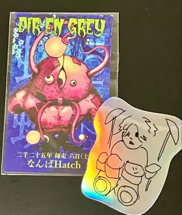 DIR EN GREY 한정판 스티커 낙서 스티커 Shinya