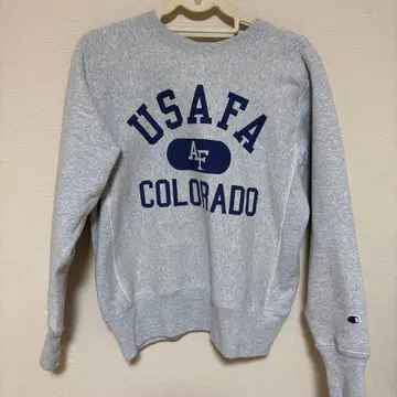 챔피언 USAFA 맨투맨 리버스 위브 파랑 택