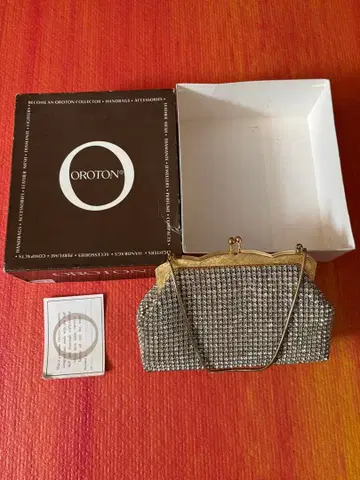 OROTON 빈티지 실버 골드 파티 백