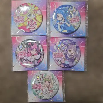 프리큐어 캔뱃지 5개 세트