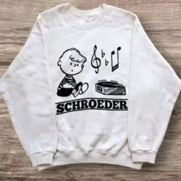 빈티지 피넛 스포츠 웨어 스웨트 셔츠 슈로더 M