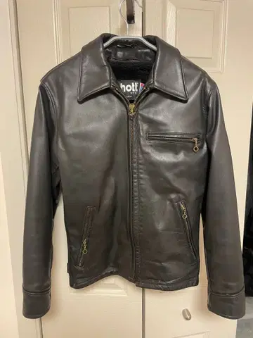 SCHOTT 샷 AT101 카라 부착 라이더 자켓