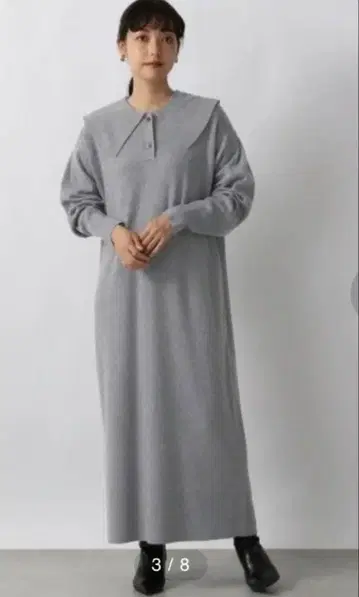 로리즈팜 니트 칼라 원피스