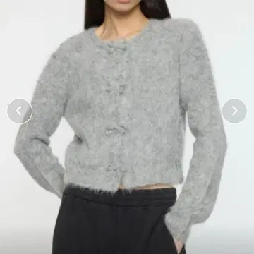 moussy 프론트 리본 가디건 미사용 새상품