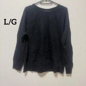 트레이닝 맨투맨 [ L ] 블랙 심플 캐주얼