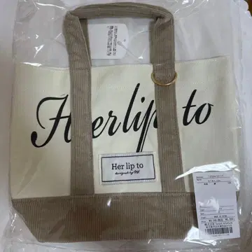 herlipto 토트 루미네 HLT Mini Tote ivory
