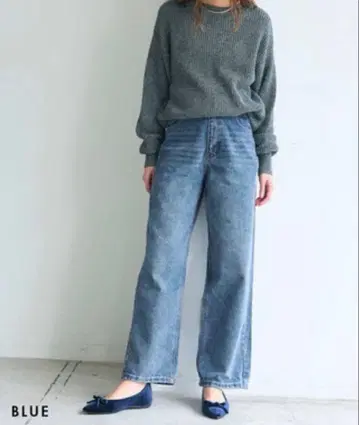 베이스먼트 온라인 하이웨스트 배기 팬츠