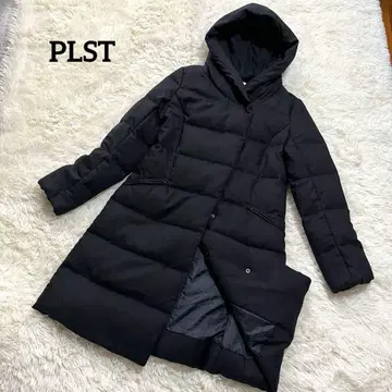 플라스테 PLST 워셔블 다운 코트 후드 다운 자켓 S 다크 네이비