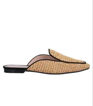 SCHUTZ 스트로우 뮬 베이지 블랙