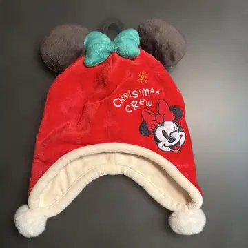 택 포함 새상품 미니 마우스 크리스마스 모자 52cm 미니 디즈니 모자