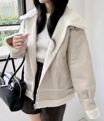 INGNI 블루종 아우터 보아 무스탕 여성용