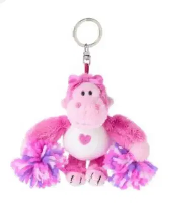 니키 NICI 봉제 인형 키링 치어리더 고릴라 핑크 플라자 니키