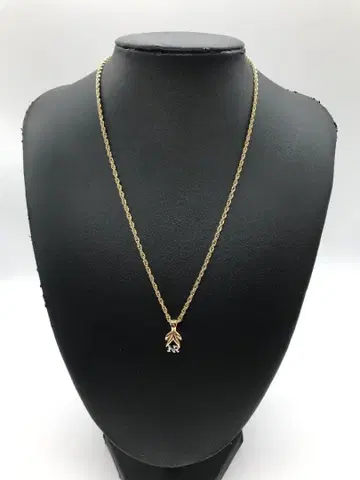 미사용 니나리치 NINARICCI NR 로고 목걸이 GP 골드 계열