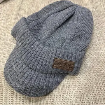 브릿지스톤 골프 챙 부착 니트 모자