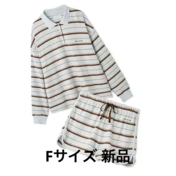 스나이델 홈 SNIDEL HOME 보더 폴로 셋업 SAX 새상품