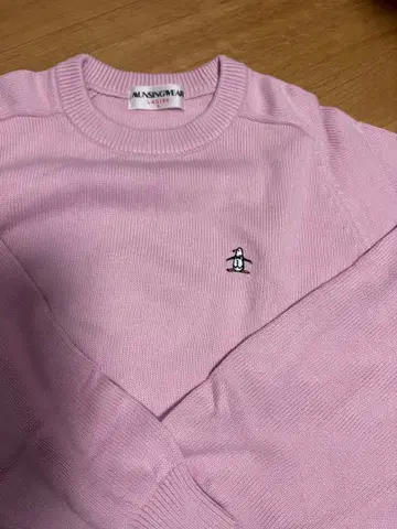 Munsingwear 여성용 L 핑크 스웨터