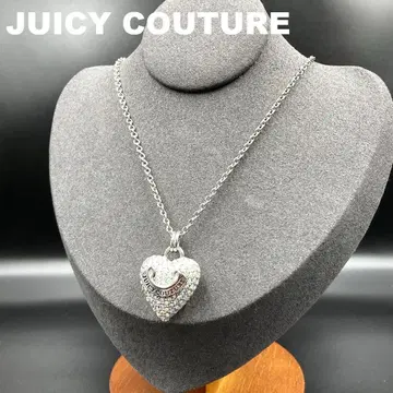 JUICY COUTURE 목걸이 하트 큐빅 실버