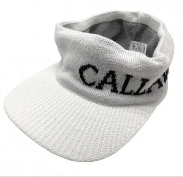 CALLAWAY 화이트 니트 바이저 화이트 x 블랙