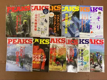 PEAKS 피크스 잡지 2016년 세트