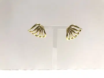 모네 monet 귀걸이 GP 골드 2cm x 2.5cm 물결 모양 귀걸이