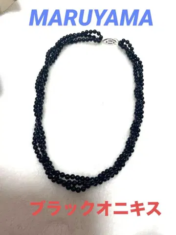 MARUYAMA 액세서리 블랙 오닉스 목걸이 주얼리
