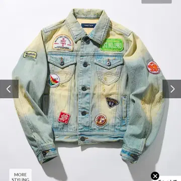 노티카 프릭스스토어 데님 와펜 G 재킷