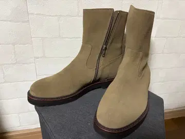 스웨이드 베이지 사이드 고어 부츠 유나이티드 애로우즈