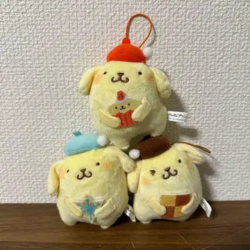 [ 레어 3개 세트 ] 산리오 폼폼푸딩 겨울의 스위츠 푸딩 마스코트