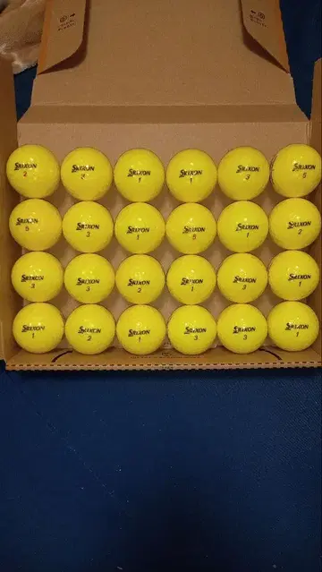 SRIXON xmax 옐로우 컬러 로스트볼 24구