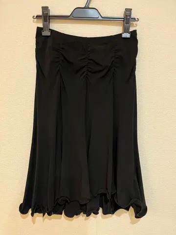 사교댄스 블랙 플레어 스커트 개더 포함