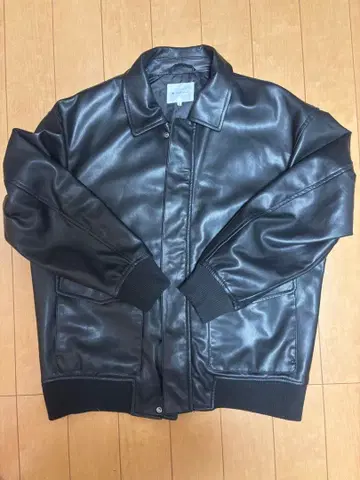 페이크 레더 자켓