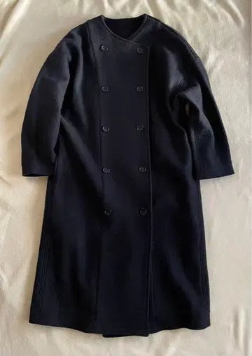 nest Robe 네스트로브 노카라 멜톤 코트 네이비