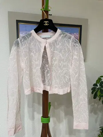 CLIFORD 핑크 레이스 가디건 F