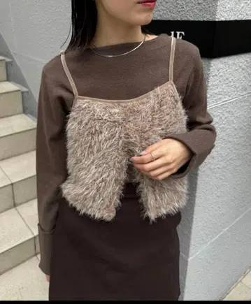 mystic 보아 뷔스티에 SET 니트