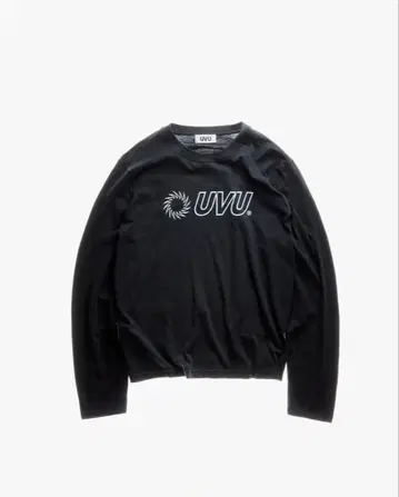UVU 블랙 롱 슬리브 T셔츠 L