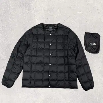 타이온 이너 다운 다운 자켓 L 블랙 세탁 가능 수납 봉투