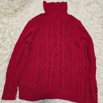 Croft & Barrow 터틀넥 케이블 짜임 니트