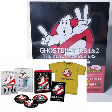 새상품 블루레이 3매 세트 고스트버스터즈 컬렉터블 티셔츠 영화 한정판