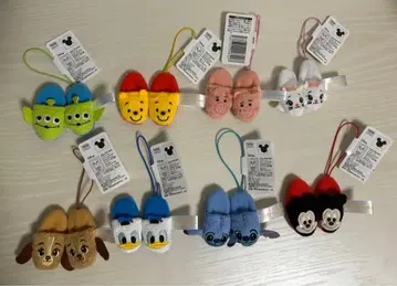 디즈니 & 픽사 캐릭터 푹신푹신 슬리퍼 마스코트 8종 세트