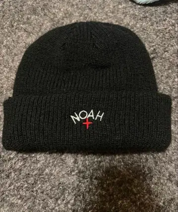 NOAH 블랙 니트 모자