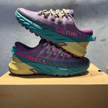 MERRELL 트레일 러닝화 퍼플/그린