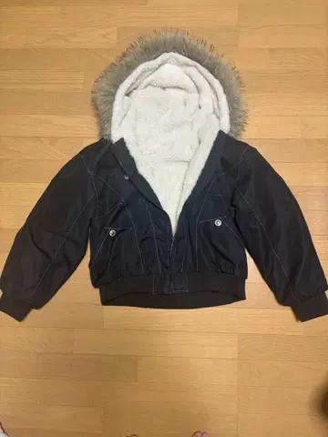 네이비 플리스 안쪽 자켓