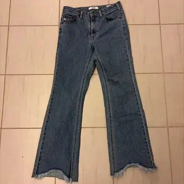 SOMETHING 부츠컷 데님 라이트 블루