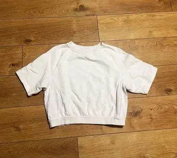 룰루레몬 화이트 크롭 속기모