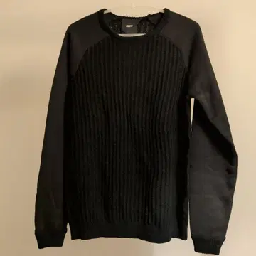 ASOS 블랙 래글런 크루넥 스웨터