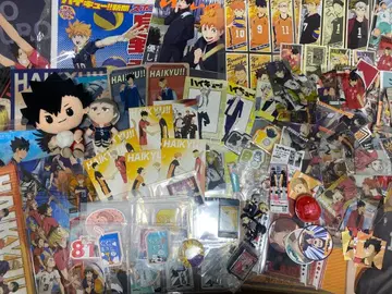 하이큐!! 굿즈 묶음 판매 카드, 클리어 파일 등 약 200점