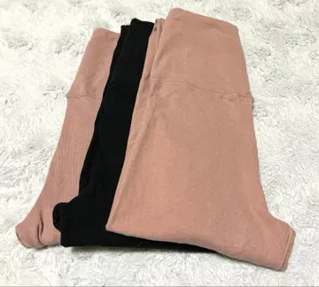 군제 면의 치카라 레깅스 스패츠 면 핫 매직 M 3개 세트