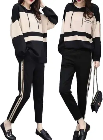 여성용 후드티 상하의 세트 맨투맨 셋업 스포츠 웨어 트레이닝